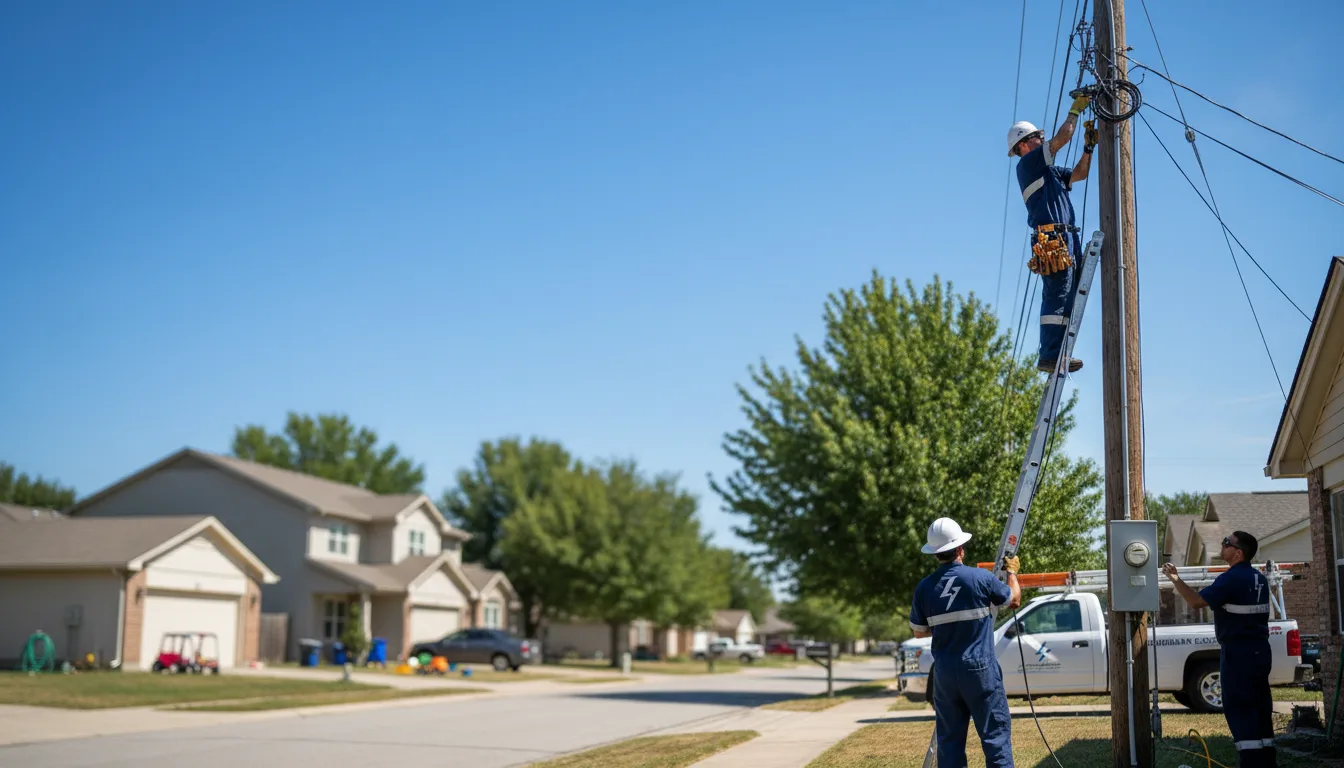Residential electrician providing installation services in Wolf Lake, IL